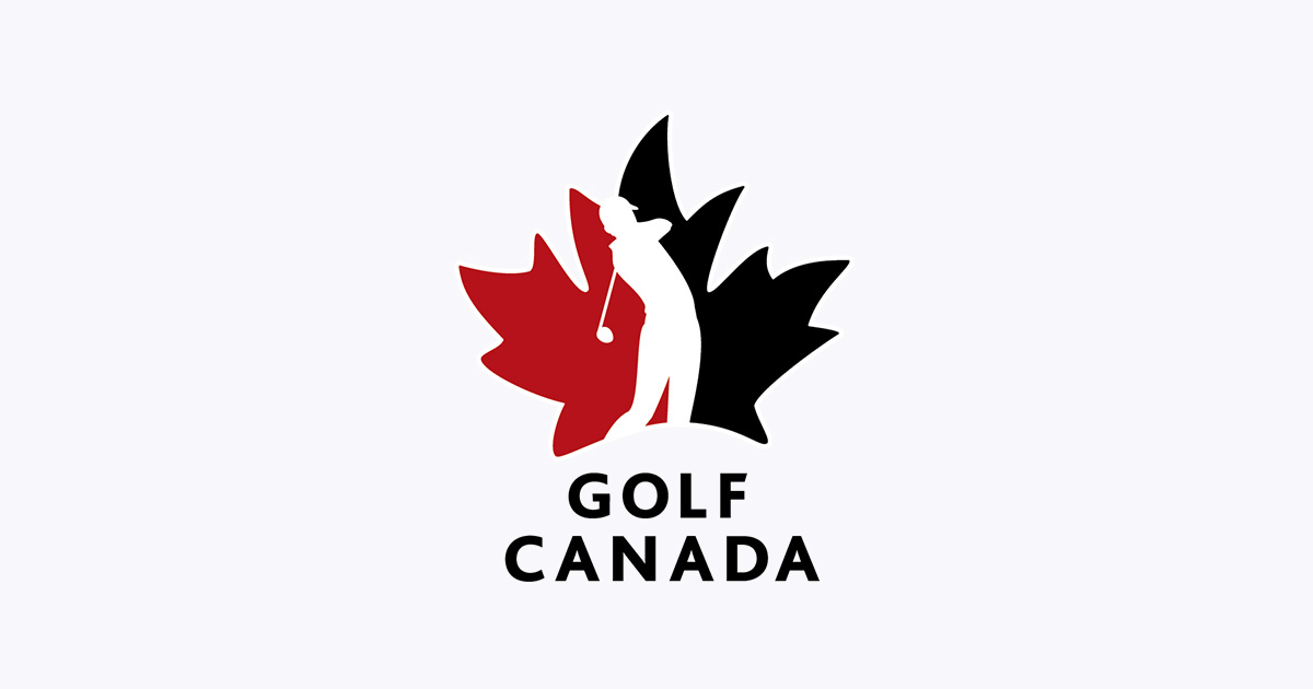 Maple leaf with golfer